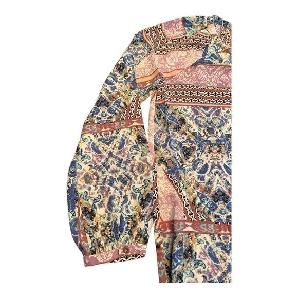 Nydj Peasant Blouse, Free Bird Paisley - Picture 10 of 15